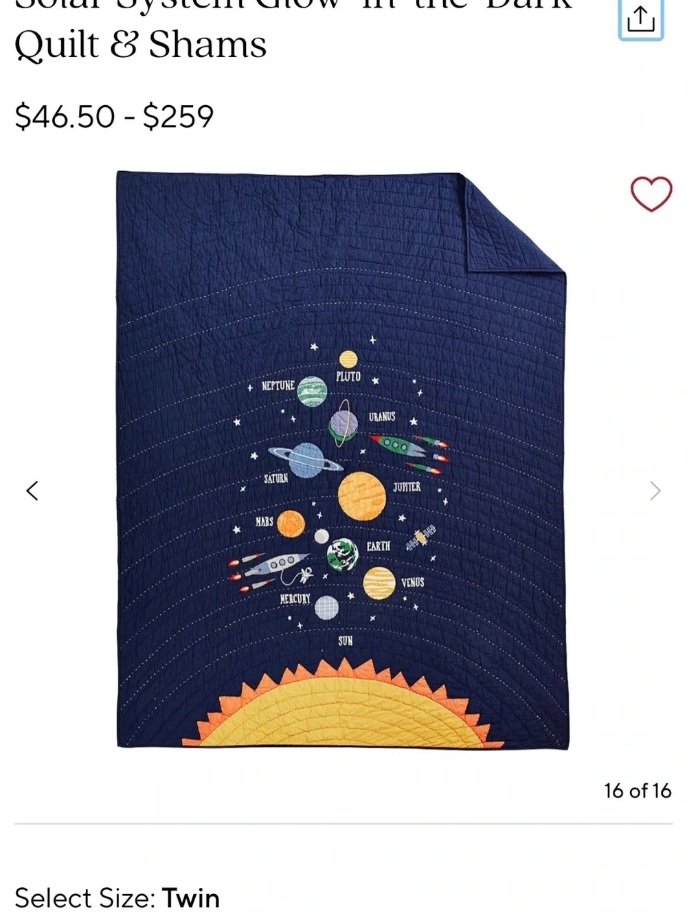 Pottery Barn Kids quilted navy